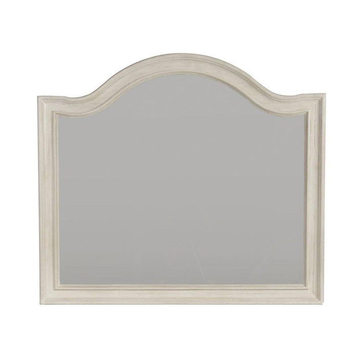 Liberty Furniture Bayside Arched Mirror in Antique White - Furniture World