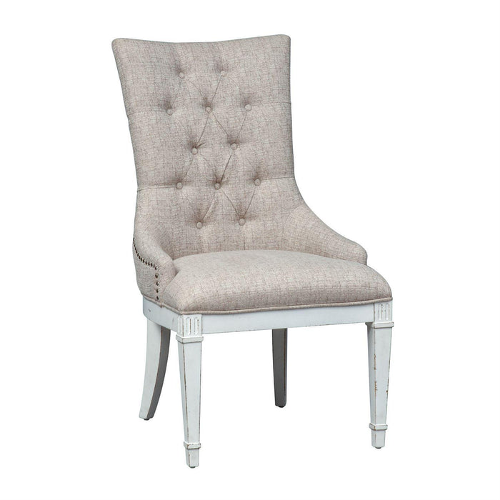 Liberty Furniture Abbey Park Hostess Chair in Antique White (Set of 2) - Furniture World
