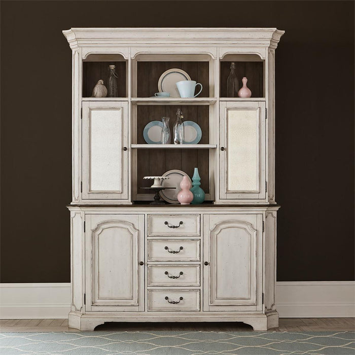 Liberty Furniture Abbey Road Hutch & Buffet in Porcelain White - Furniture World