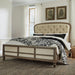 Liberty Furniture Americana Farmhouse Queen Shelter Bed in Dusty Taupe and Black - Furniture World