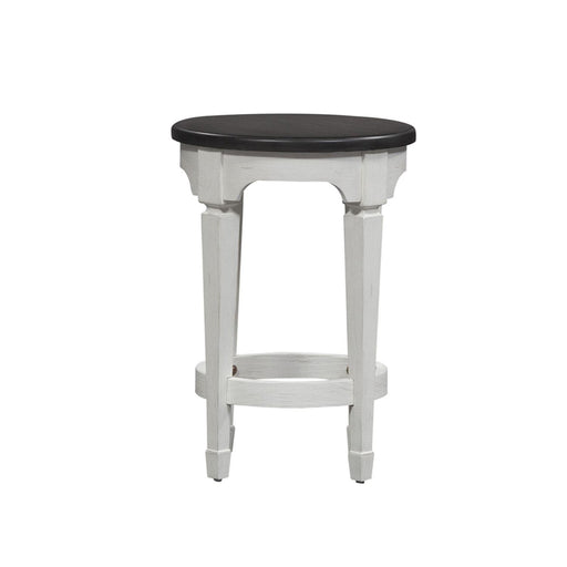 Liberty Allyson Park Console Stool in Wirebrushed White - Furniture World
