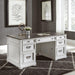 Liberty Allyson Park Jr. Executive Desk in Wirebrushed White - Furniture World