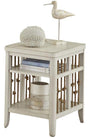 Liberty Furniture Dockside II Chair Side Table in White - Furniture World