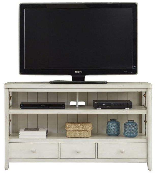 Liberty Furniture Dockside II Entertainment TV Console in White - Furniture World
