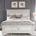 Liberty Furniture Abbey Park King Panel Bed in Antique White - Furniture World