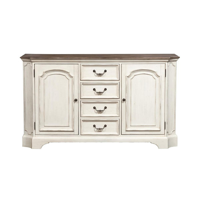 Liberty Furniture Abbey Road Buffet in Porcelain White - Furniture World