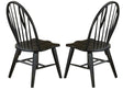 Liberty Furniture Hearthstone Windsor Back Side Chair in Black (Set of 2) - Furniture World