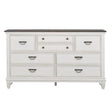 Liberty Furniture Allyson Park Drawer Dresser in Wirebrushed White - Furniture World