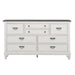 Liberty Furniture Allyson Park Drawer Dresser in Wirebrushed White - Furniture World