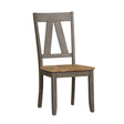 Liberty Furniture Lindsey Farm Splat Back Side Chair (RTA) in Gray and Sandstone (Set of 2) - Furniture World