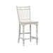 Liberty Furniture Magnolia Manor Spindle Back Counter Chair in Antique White - Furniture World