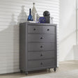 Liberty Furniture Cottage View Drawer Chest in Dark Gray - Furniture World