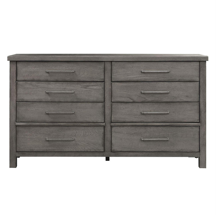 Liberty Furniture Modern Farmhouse Drawer Dresser in Dusty Charcoal - Furniture World
