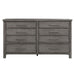 Liberty Furniture Modern Farmhouse Drawer Dresser in Dusty Charcoal - Furniture World