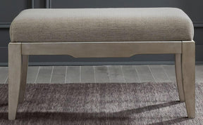 Liberty Furniture Montage Vanity Bench in Platinum - Furniture World