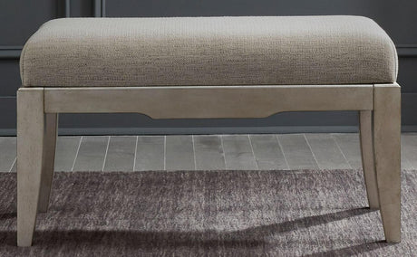 Liberty Furniture Montage Vanity Bench in Platinum - Furniture World