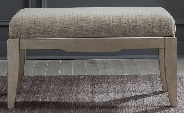 Liberty Furniture Montage Vanity Bench in Platinum - Furniture World