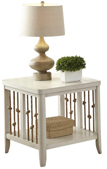 Liberty Furniture Dockside II End Table in White - Furniture World