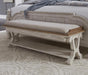 Liberty Furniture Farmhouse Reimagined Bed Bench in Antique White - Furniture World