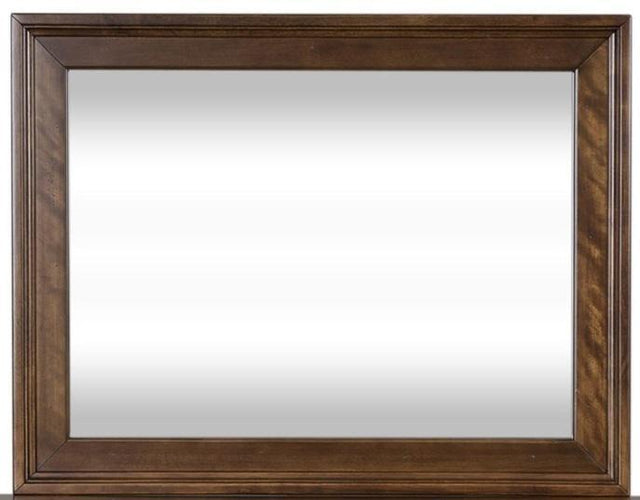 Liberty Furniture Saddlebrook Mirror in Tobacco Brown - Furniture World
