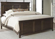 Liberty Furniture Saddlebrook King Panel Bed in Tobacco Brown - Furniture World