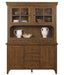 Liberty Furniture Hearthstone Buffet with Hutch in Rustic Oak - Furniture World