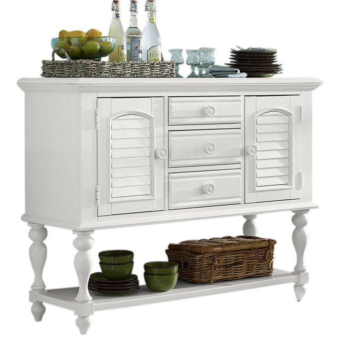 Liberty Furniture Summer House Server in Oyster White - Furniture World