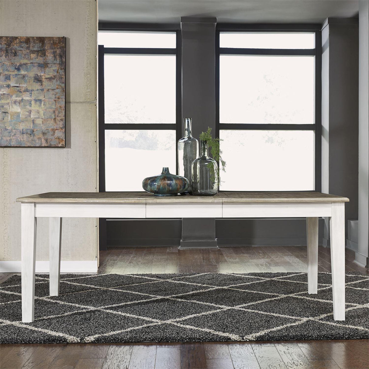 Liberty Furniture Summerville Rectangular Leg Table in White - Furniture World