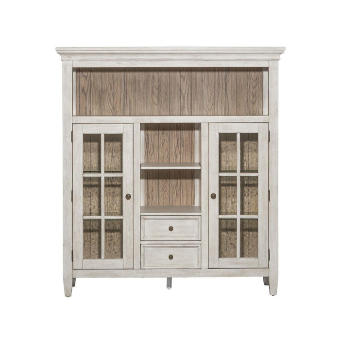 Liberty Furniture Heartland Display Cabinet in Antique White - Furniture World