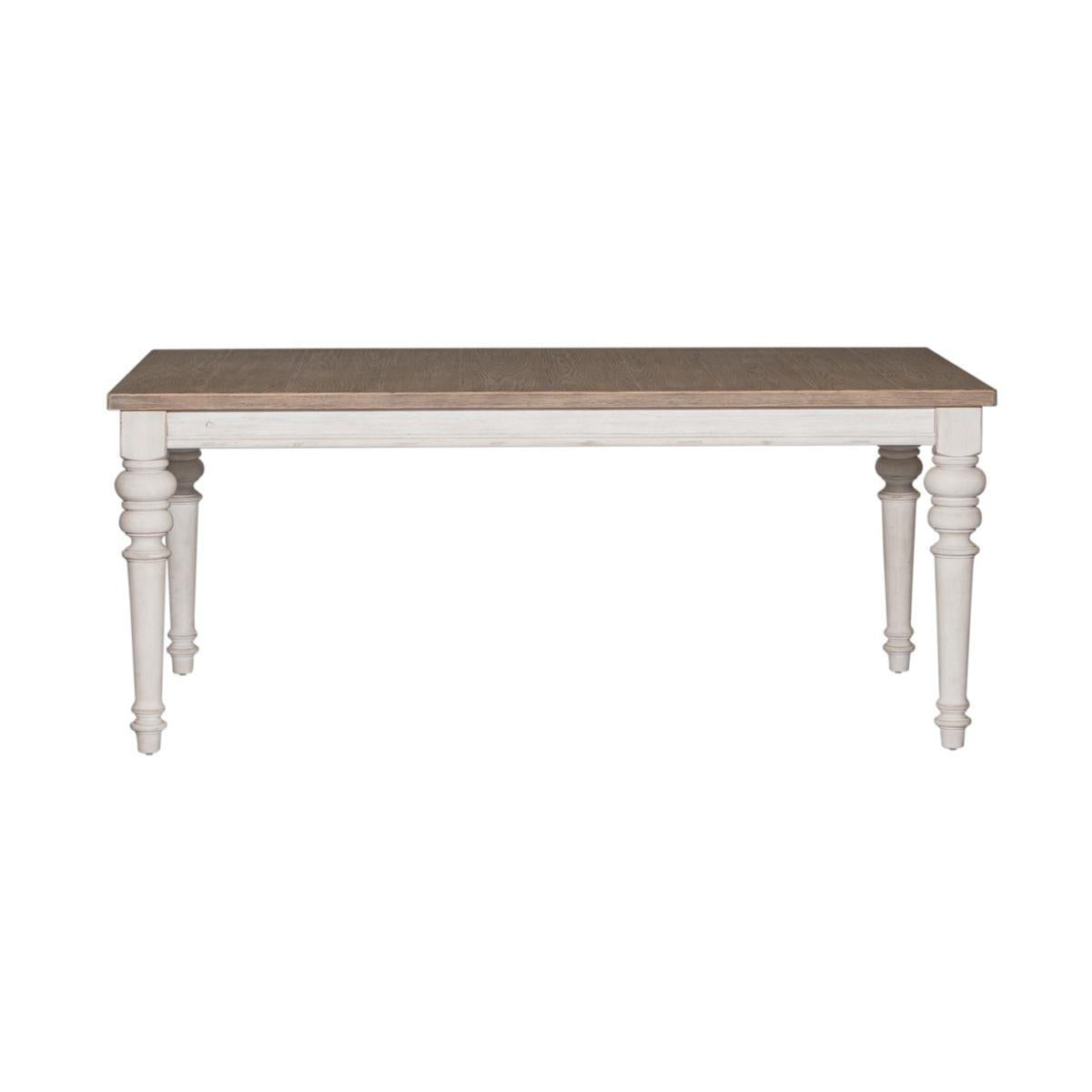 Liberty Furniture Heartland Rectangular Leg Table in Antique White - Furniture World
