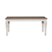 Liberty Furniture Heartland Rectangular Leg Table in Antique White - Furniture World