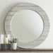 Liberty Furniture Heartland Round Mirror in Antique White - Furniture World