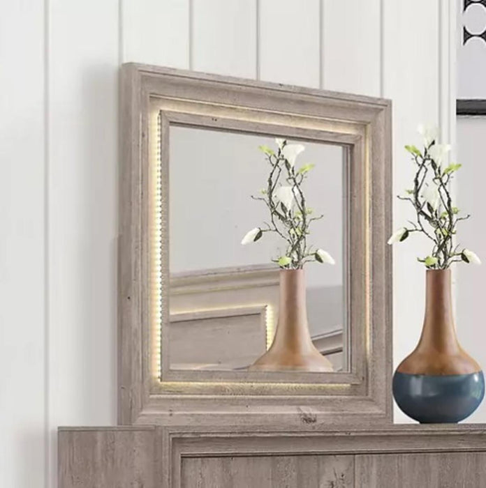 Liberty Furniture Horizons Lighted Mirror in Graystone - Furniture World
