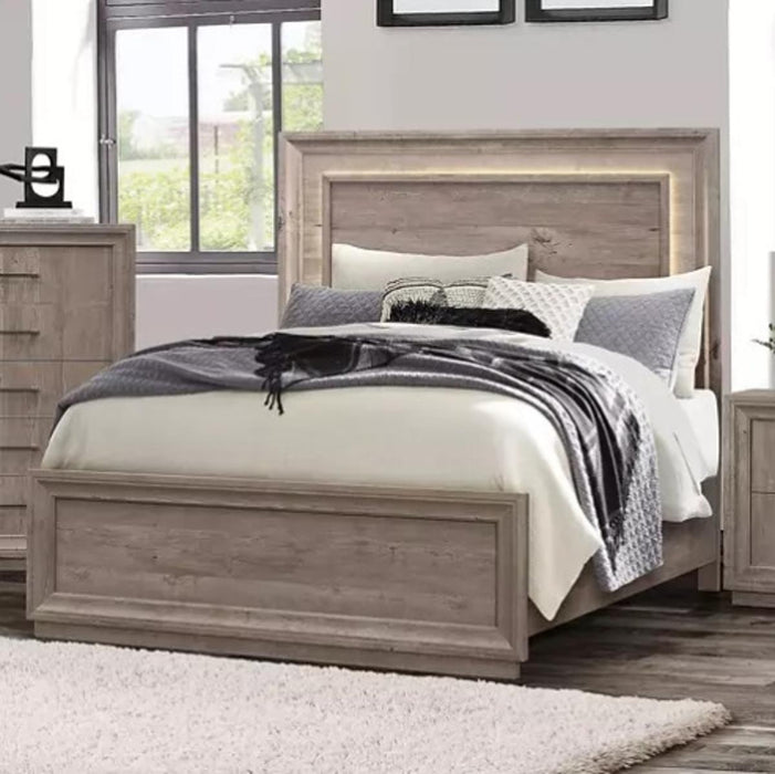 Liberty Furniture Horizons King Panel Bed in Graystone - Furniture World