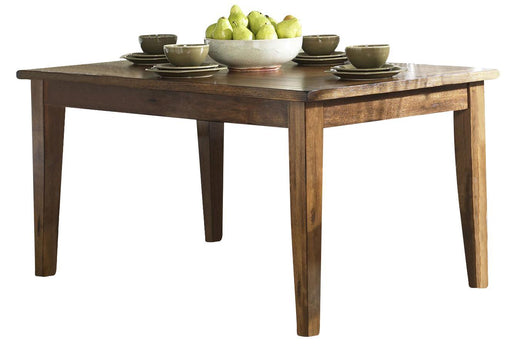 Liberty Furniture Treasures Solid Top Leg Table in Rustic Oak Finish - Furniture World