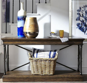 Liberty Furniture Tribeca Rectangular Sofa Table in Cordovian Brown - Furniture World