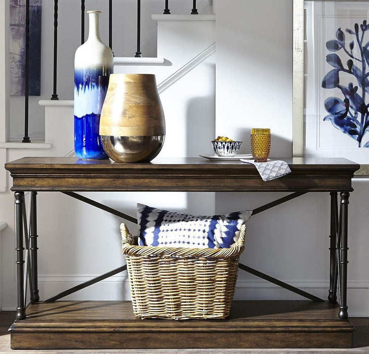 Liberty Furniture Tribeca Rectangular Sofa Table in Cordovian Brown - Furniture World