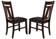 Liberty Furniture Lawson Splat Back Side Chair (Set of 2) in Light/Dark Expresso - Furniture World