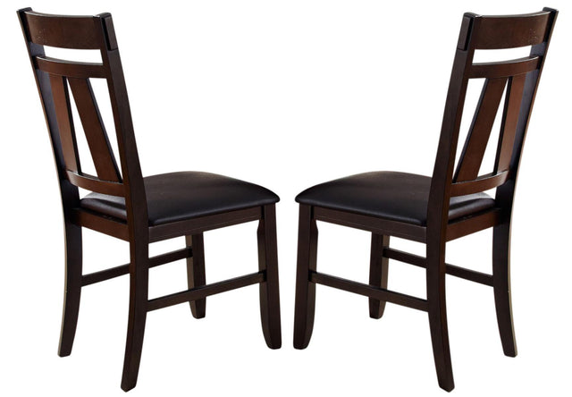 Liberty Furniture Lawson Splat Back Side Chair (Set of 2) in Light/Dark Expresso - Furniture World