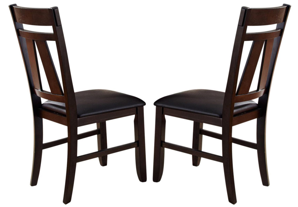 Liberty Furniture Lawson Splat Back Side Chair (Set of 2) in Light/Dark Expresso - Furniture World