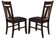 Liberty Furniture Lawson Splat Back Side Chair (Set of 2) in Light/Dark Expresso - Furniture World