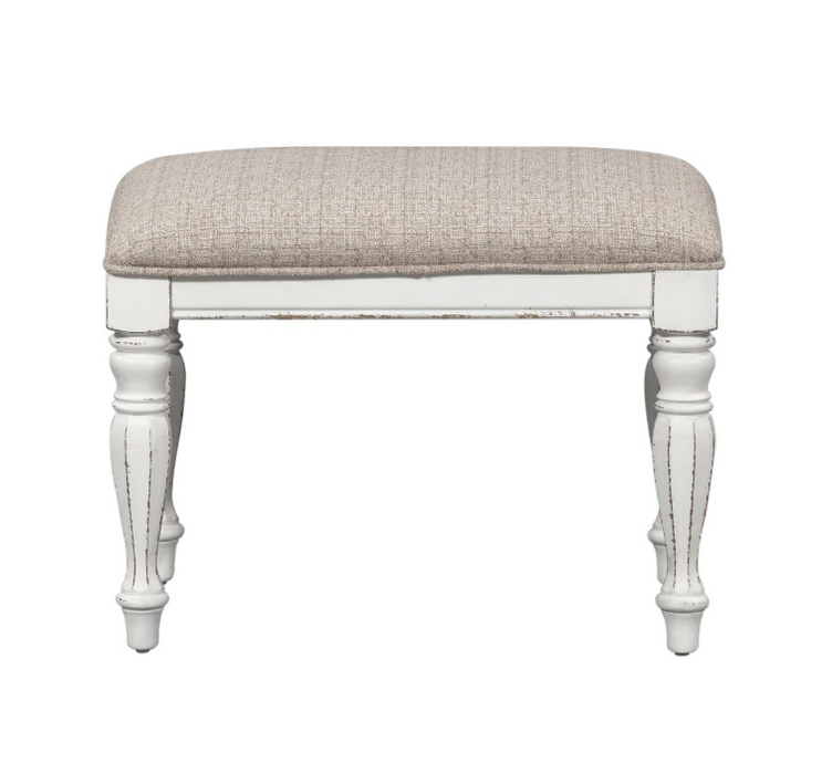 Liberty Magnolia Manor Accent Bench in Antique White - Furniture World