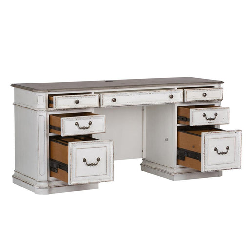 Liberty Magnolia Manor Credenza in Antique White - Furniture World