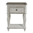 Liberty Magnolia Manor Leg Nightstand in Antique White - Furniture World