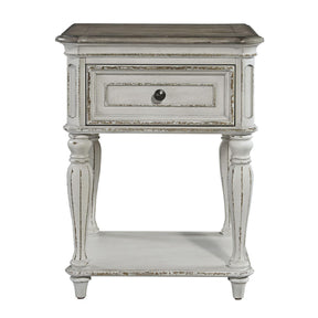 Liberty Magnolia Manor Leg Nightstand in Antique White - Furniture World