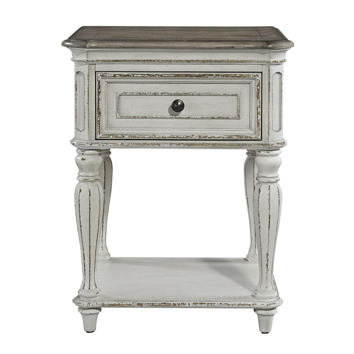 Liberty Magnolia Manor Leg Nightstand in Antique White - Furniture World