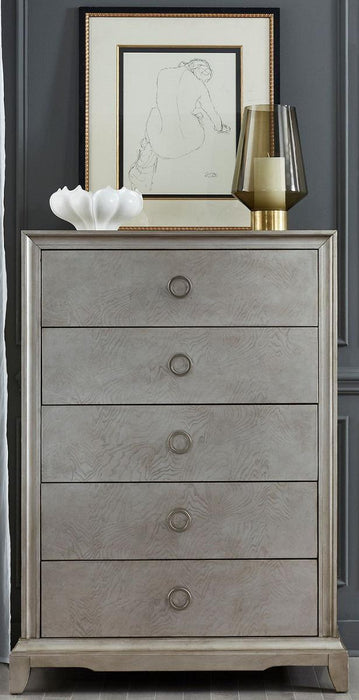 Liberty Furniture Montage 5 Drawer Chest in Platinum - Furniture World