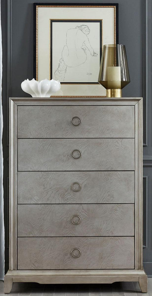 Liberty Furniture Montage 5 Drawer Chest in Platinum - Furniture World