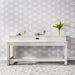Liberty Modern Farmhouse Console Bar Table in Flea Market White - Furniture World