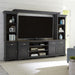 Liberty Furniture Ocean Isle Entertainment Center with Piers in Slate with Weathered Pine - Furniture World